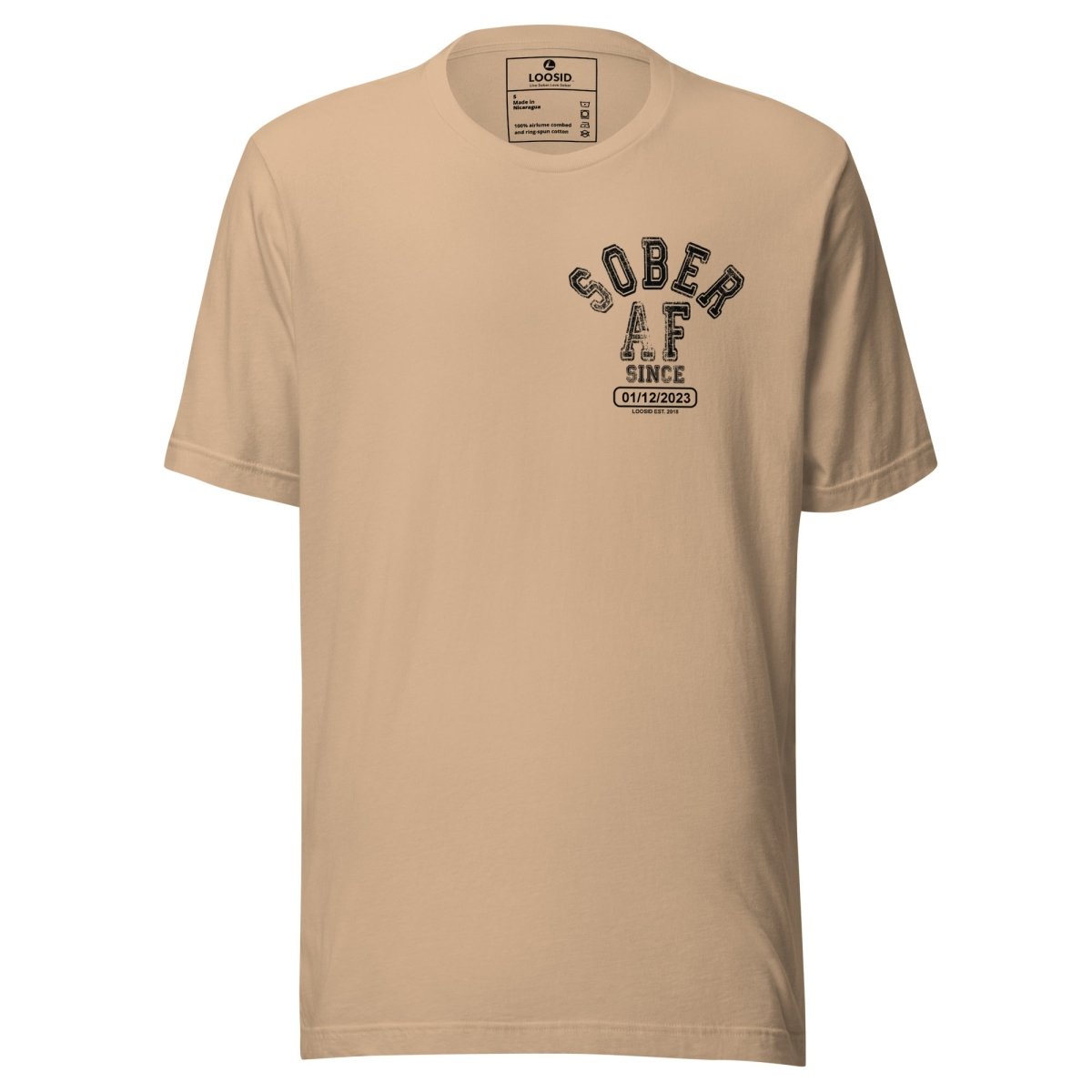 Sober AF Sober T Shirt close-up view (view 12)