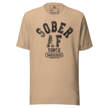 Sober AF Since Sober T Shirt graphic detail (view 24)