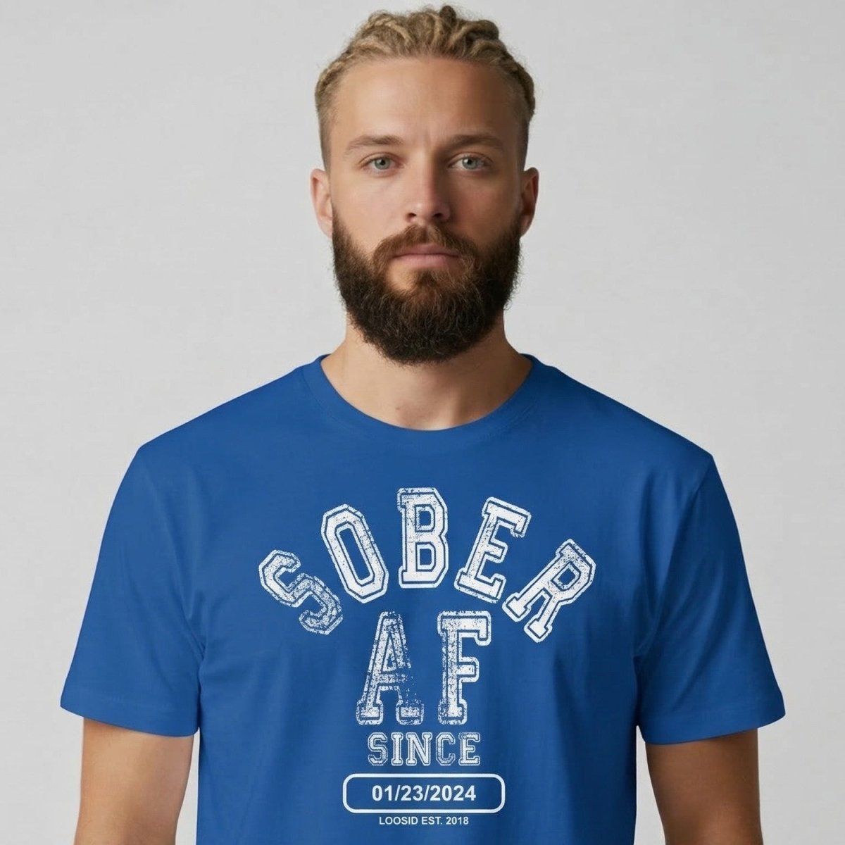 Sober AF Since Sober T Shirt side view (view 16)