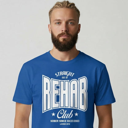 Rehab Sober T Shirt close-up view (view 12)