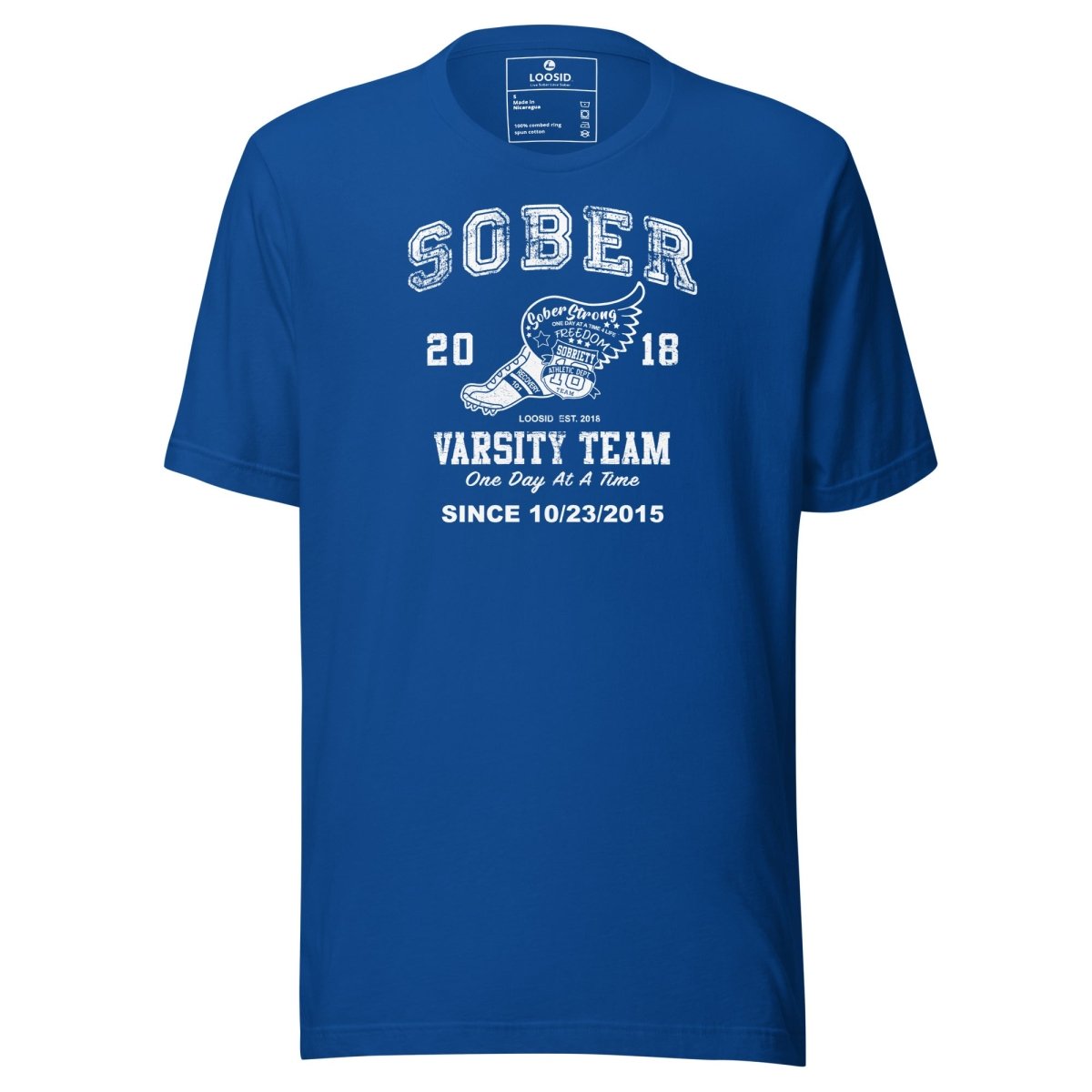 Sober Varsity Sober T Shirt back view (view 17)