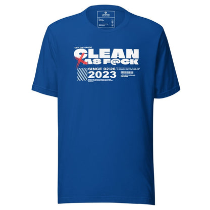 Recovery Year Men's Sobriety Sober T Shirt flat lay styled image (view 23)