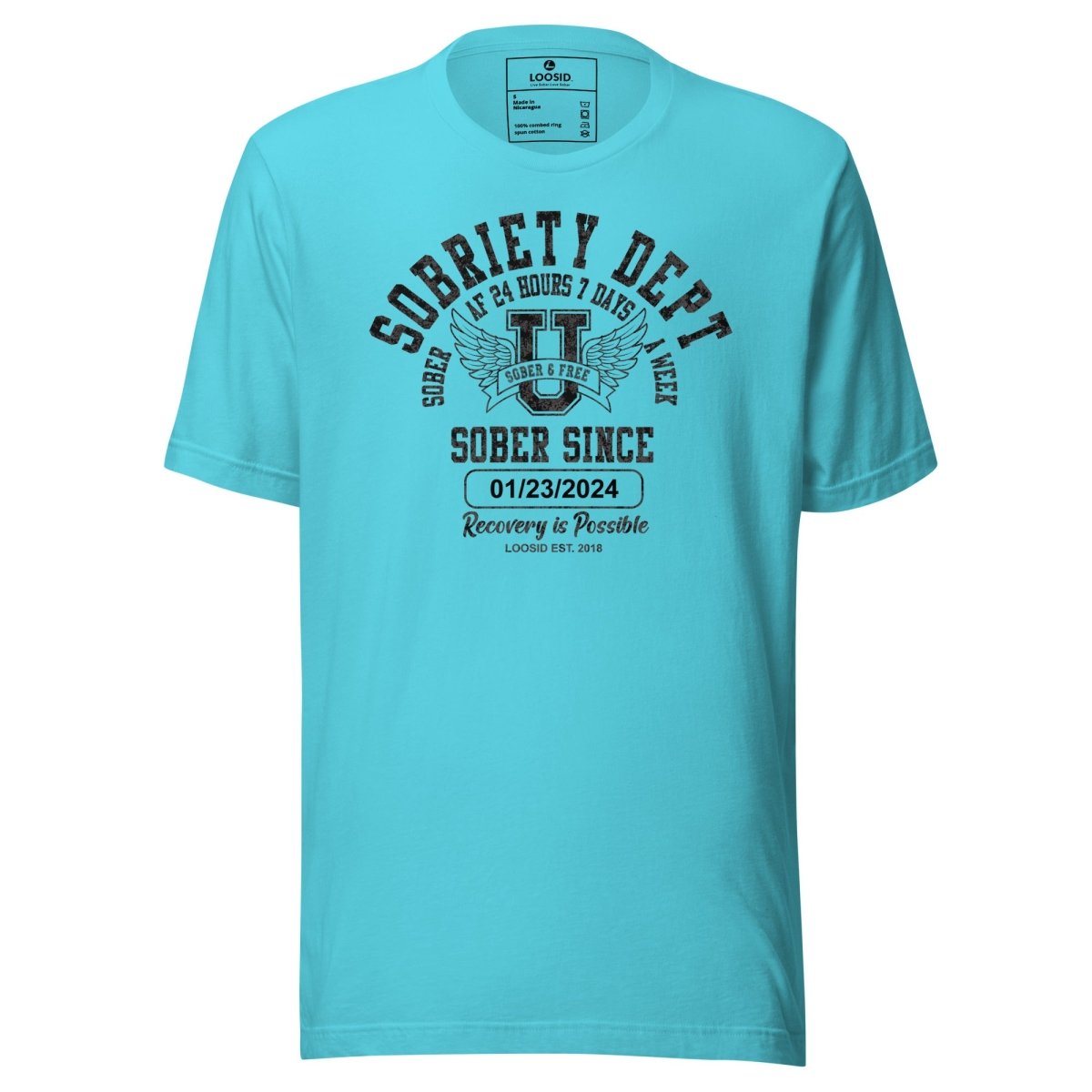 Sobriety Dept Sober T Shirt back view (view 17)