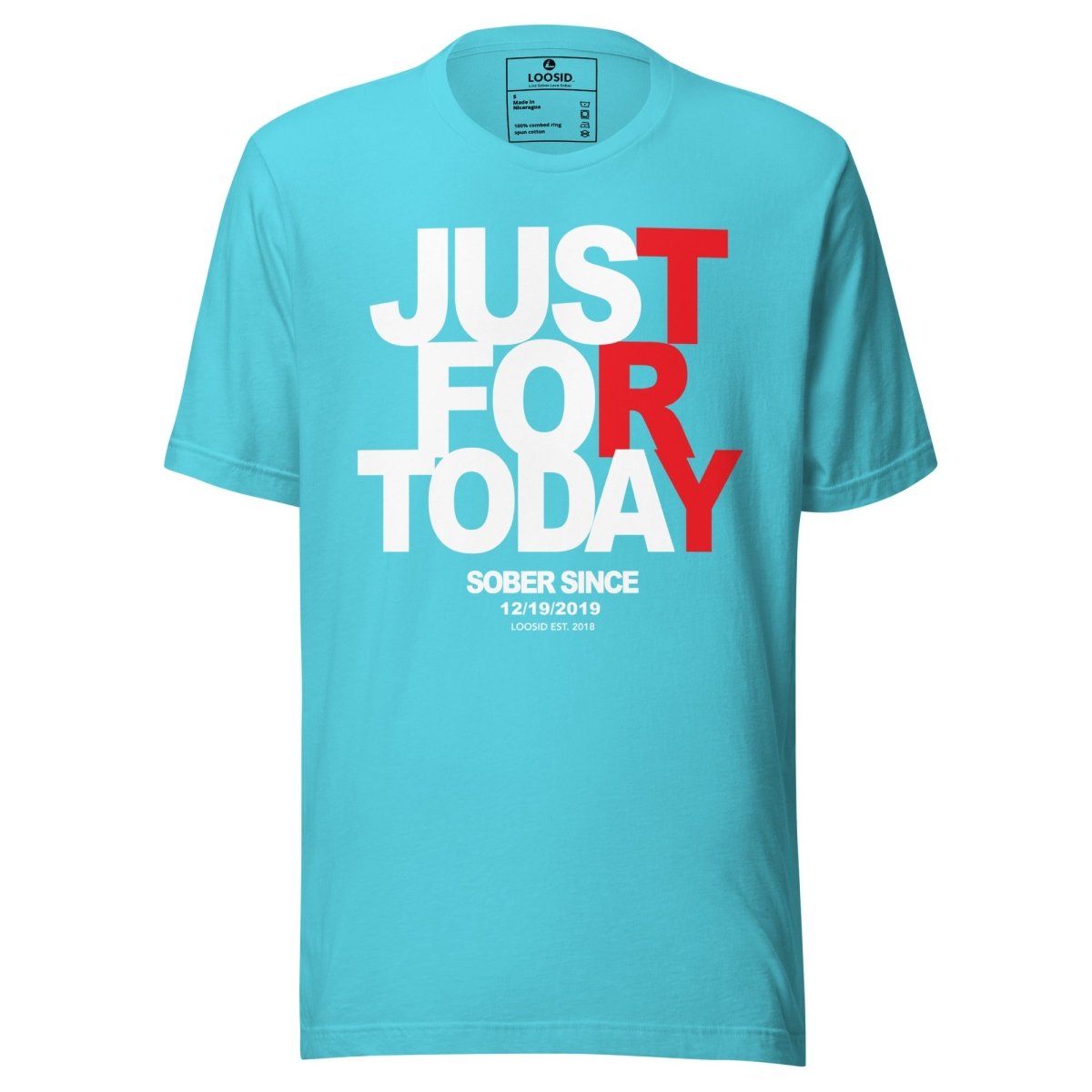 Just For today Sober T Shirt graphic detail (view 14)