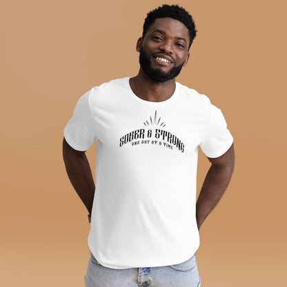 Sober & Strong Sober T Shirt featuring the design (view 11)