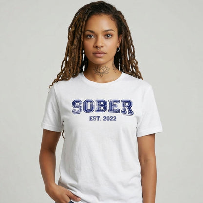 Sober Women's Recovery Is Possible Sober T Shirt close-up view (view 22)