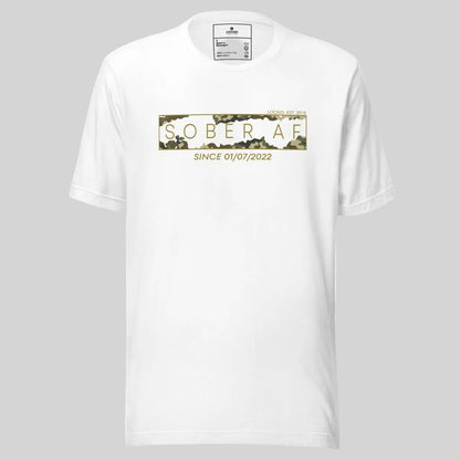 Sober AF Camo Sober T Shirt product photo (view 10)