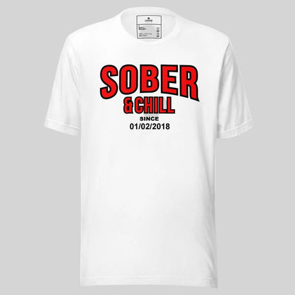 Sober and Chill Sober T Shirt back view (view 17)