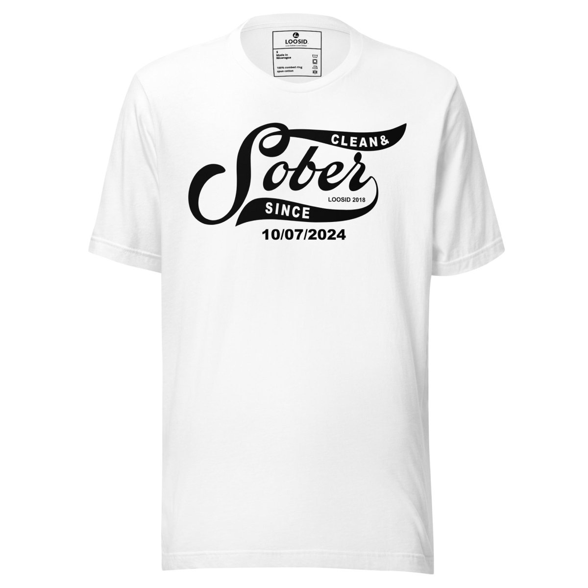 Sober Since Sober T Shirt graphic detail (view 14)
