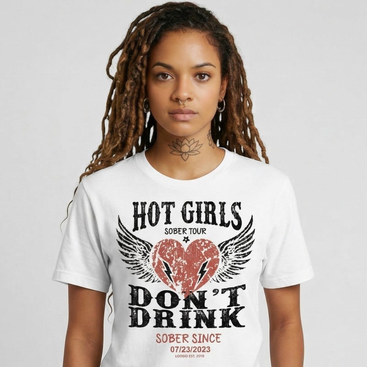 Hot Girls Sober T Shirt close-up view (view 12)