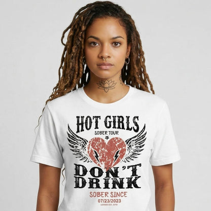 Hot Girls Sober T Shirt close-up view (view 12)