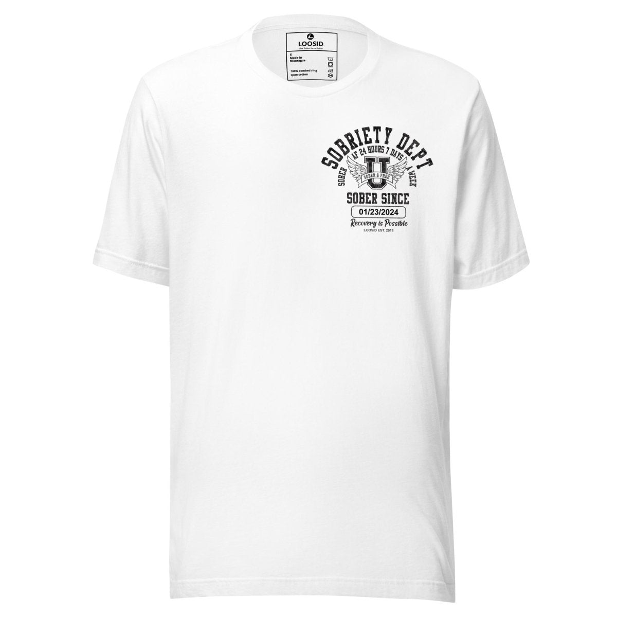 Sobriety Dept 24 7 Sober T Shirt packaging detail (view 8)