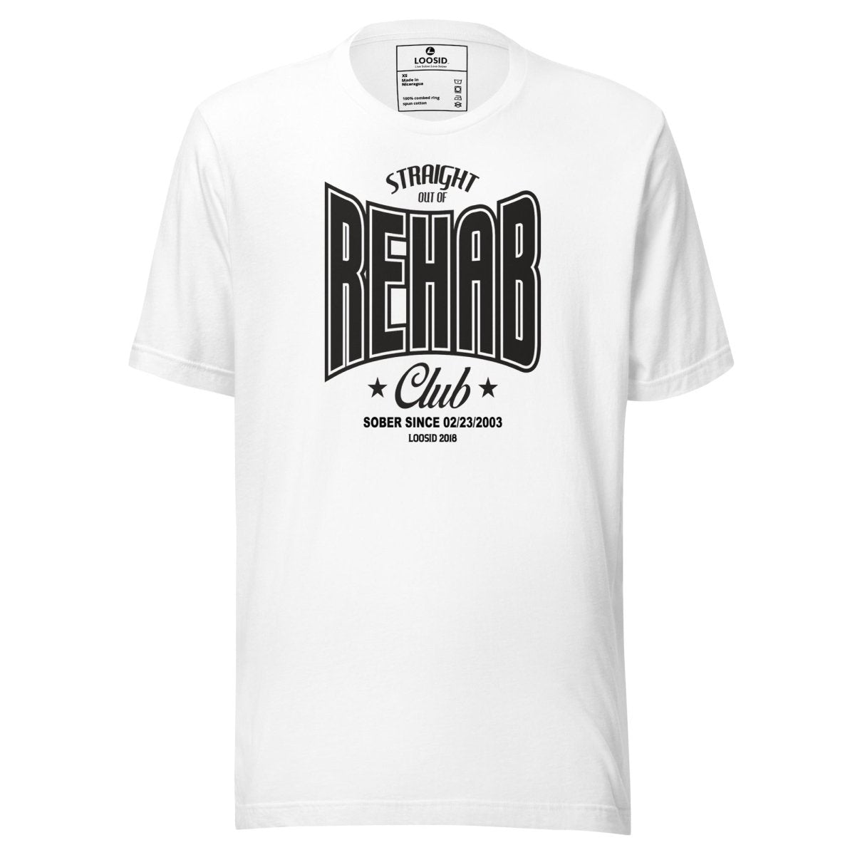 Rehab Sober T Shirt packaging detail (view 8)