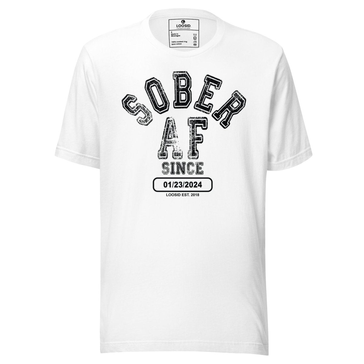 Sober AF Since Sober Sober T Shirt packaging detail (view 18)