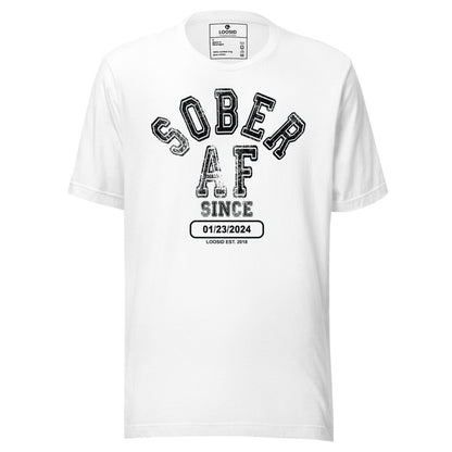Sober AF Since Sober Sober T Shirt packaging detail (view 18)