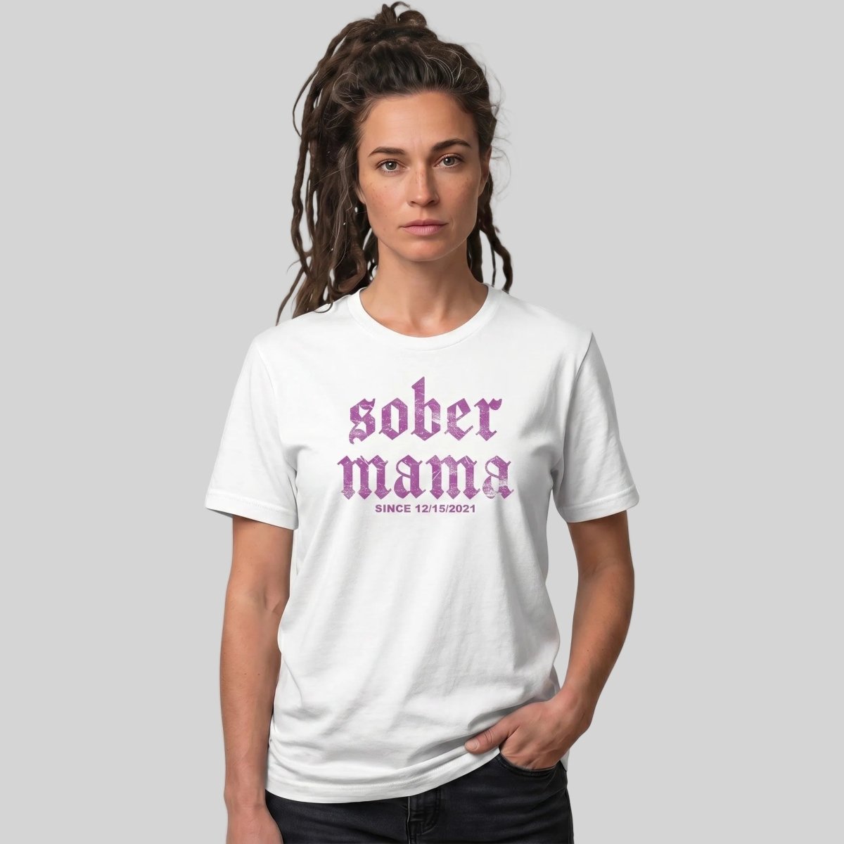 Sober Mama Sober T Shirt product photo (view 10)