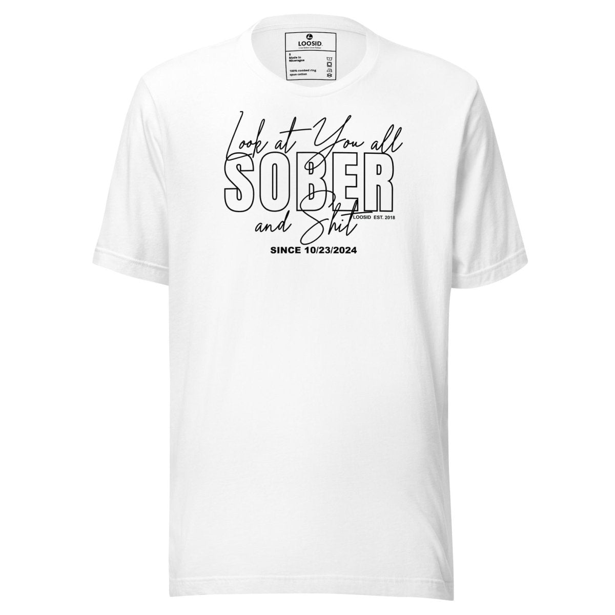 Look At You Sober T Shirt packaging detail (view 8)