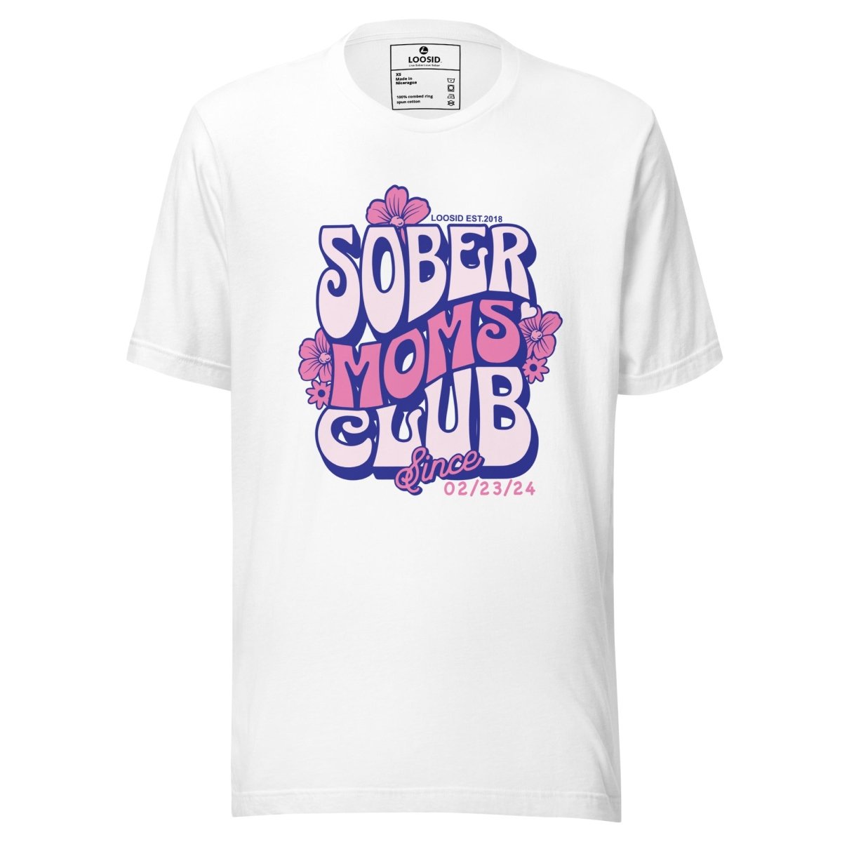 Sober Moms Sober T Shirt flat lay styled image (view 23)