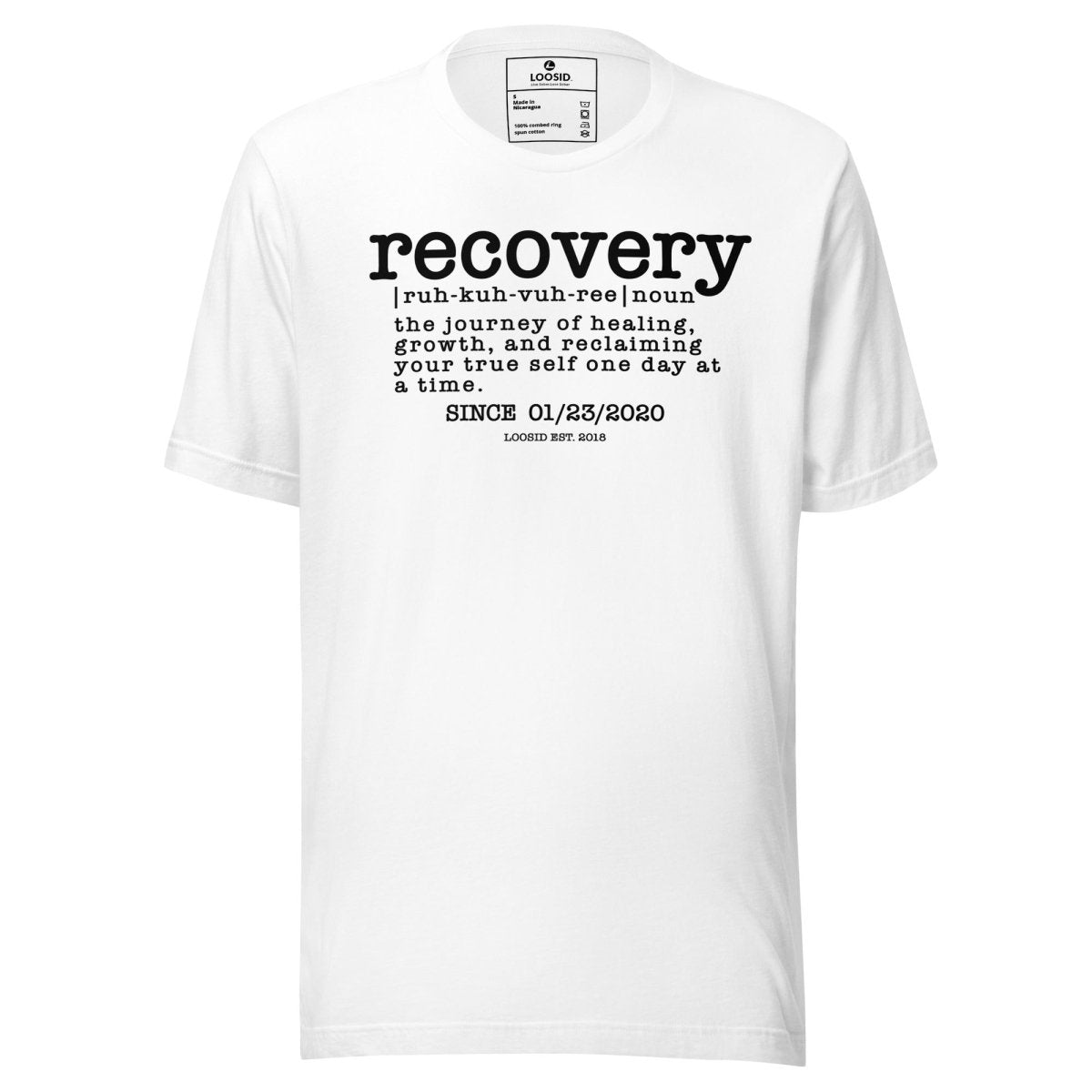 Recovery definition men Sober T Shirt graphic detail (view 14)