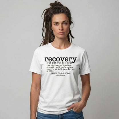 Recovery definition women Sober T Shirt close-up view (view 22)