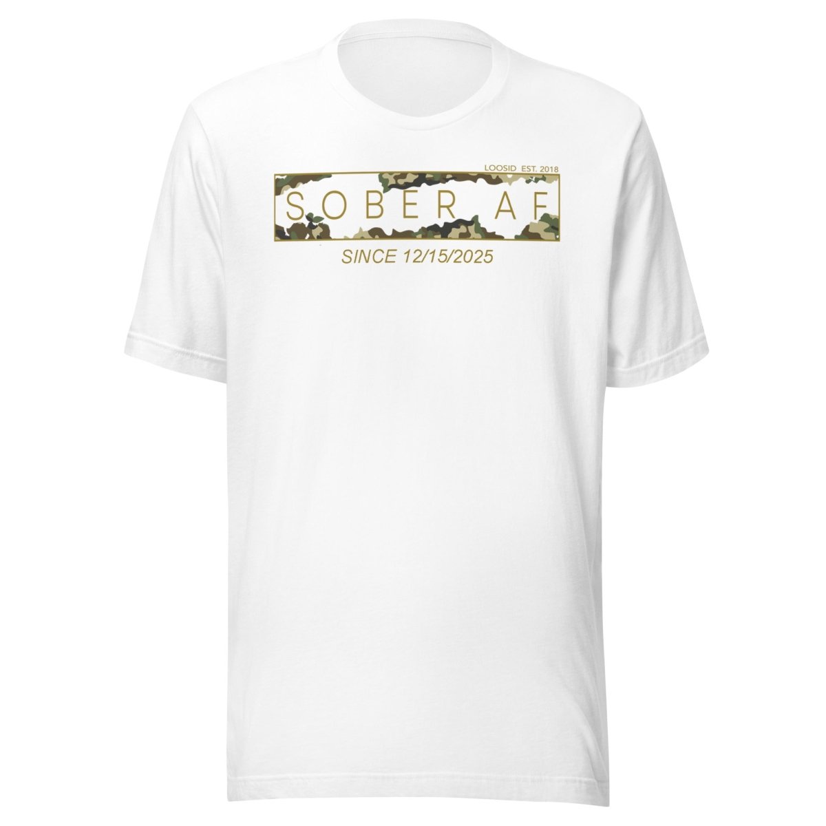 Sober AF Sober T Shirt back view (view 17)