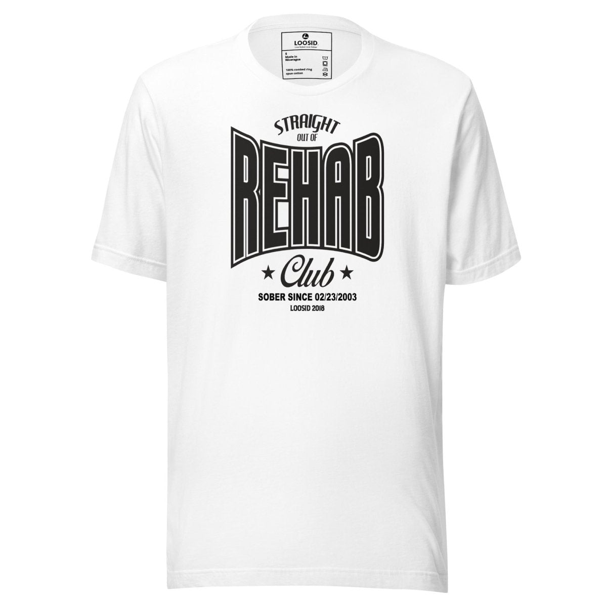 Rehab Sober T Shirt featuring the design (view 11)