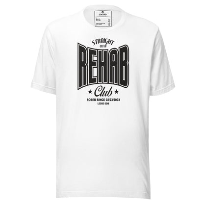 Rehab Sober T Shirt featuring the design (view 11)