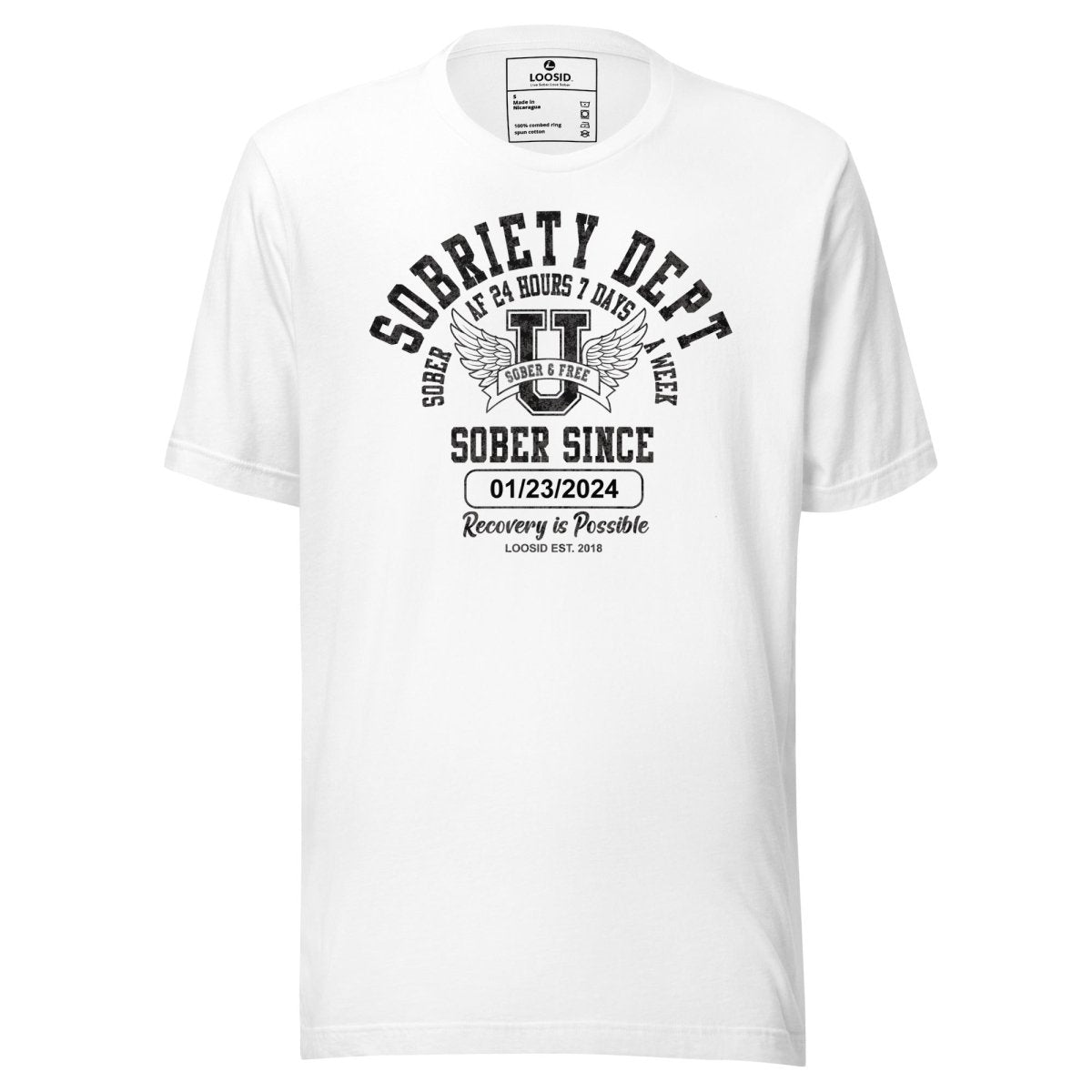 Sobriety Dept Sober T Shirt product photo (view 20)