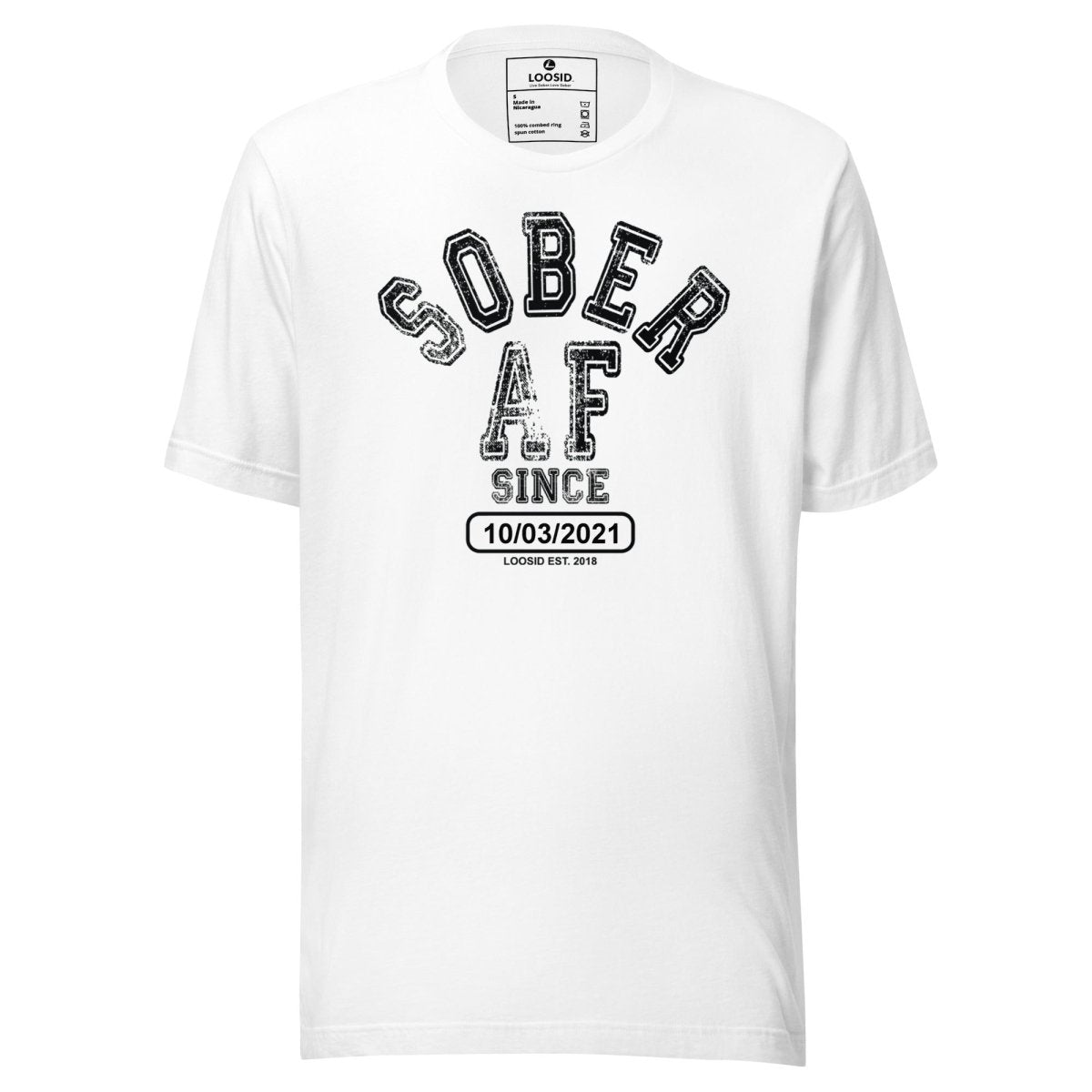 Sober AF Sober T Shirt featuring the design (view 11)