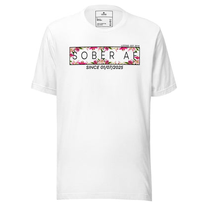 Sober AF Sober T Shirt flat lay styled image (view 3)