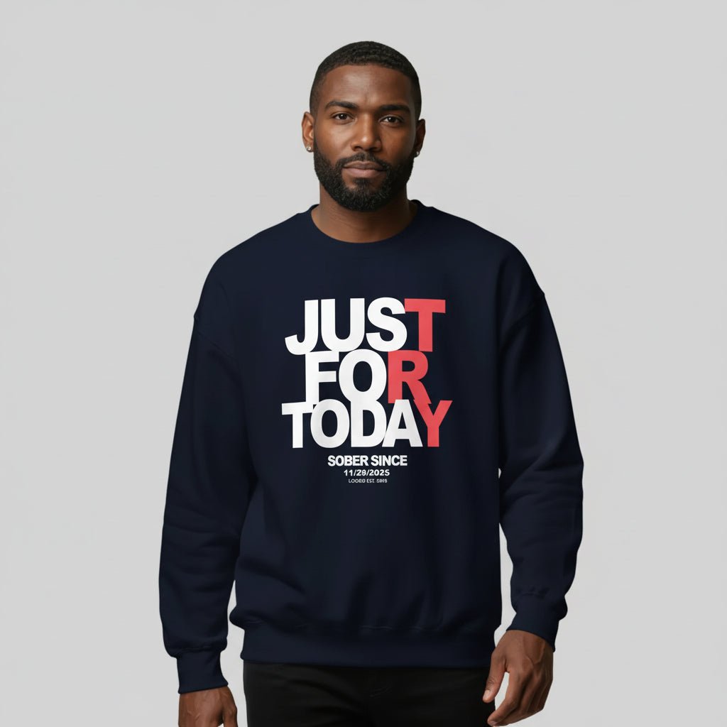Sobriety Recovery Hoodie flat lay styled image (view 13)
