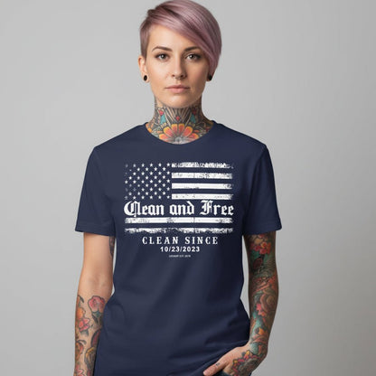 Clean and Free Sober T Shirt packaging detail (view 8)