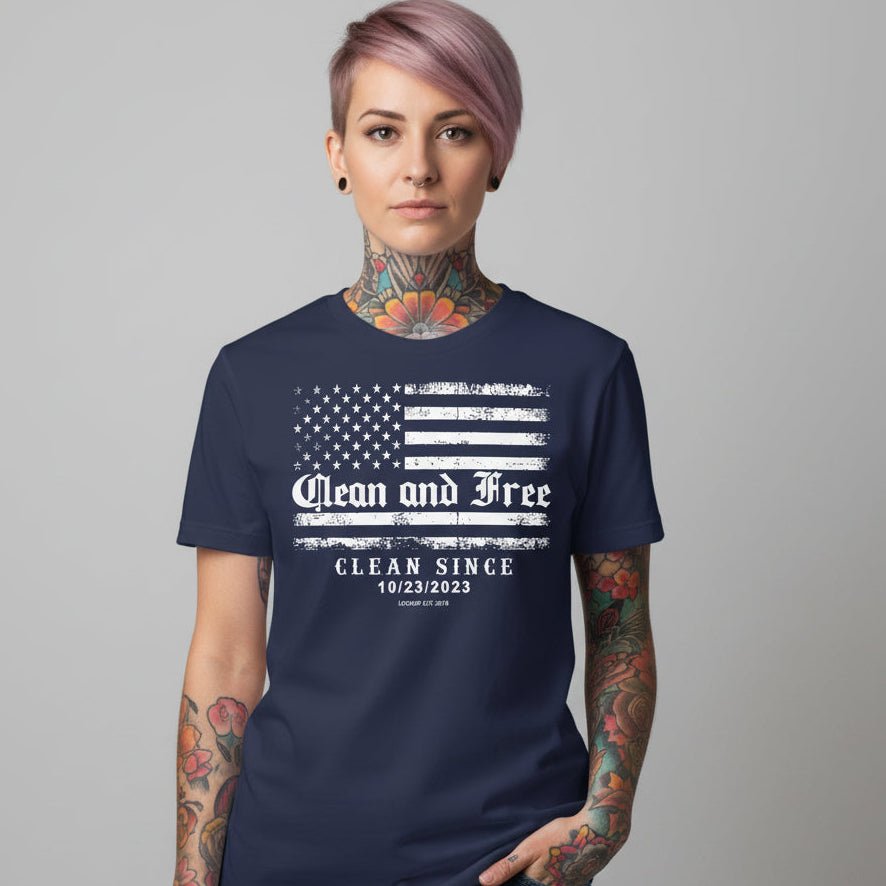 Clean and Free Sober T Shirt packaging detail (view 8)