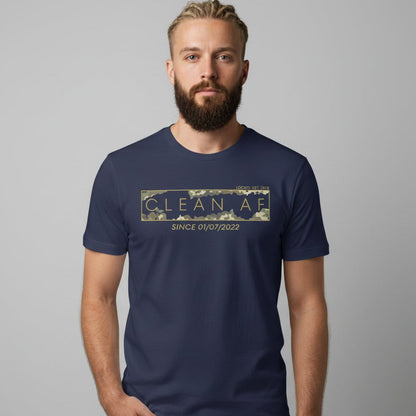 Since Date Men's Sobriety Sober T Shirt back view (view 7)
