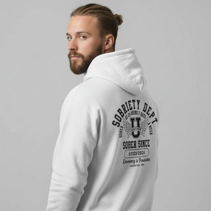 Sobriety Dept Zip Recovery Hoodie product photo (view 40)