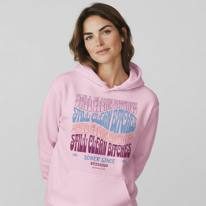 Still Clean B Custom Recovery Date Recovery Hoodie featuring the design (view 21)