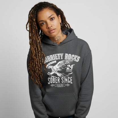Sober Since Recovery Hoodie packaging detail (view 18)