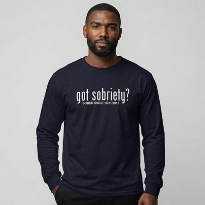 Got Sobriety Long Sleeve Sober T Shirt product photo (view 10)