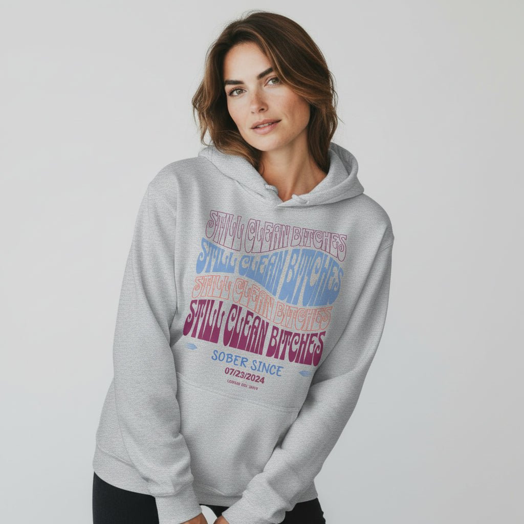 Still Clean B Custom Recovery Date Recovery Hoodie side view (view 16)