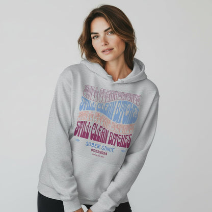 Still Clean B Custom Recovery Date Recovery Hoodie side view (view 16)
