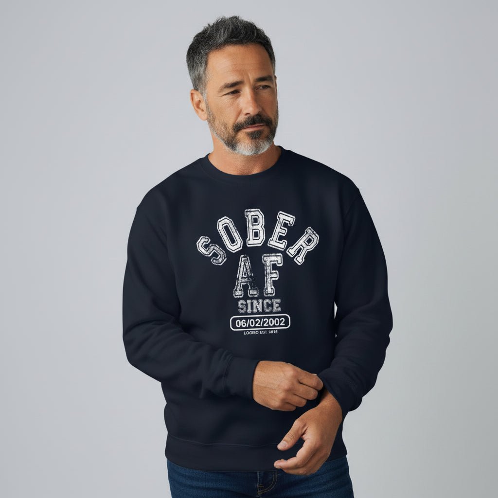 Sobriety Recovery Hoodie flat lay styled image (view 13)