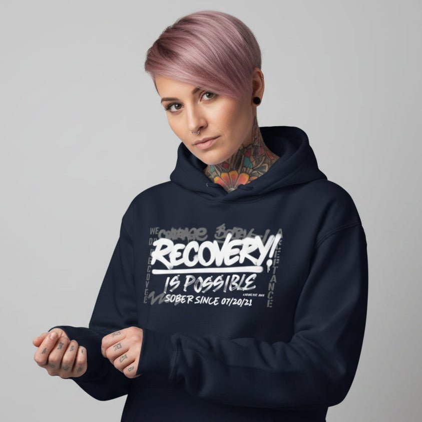 Recovery Is Possible for Women Recovery Hoodie back view (view 37)