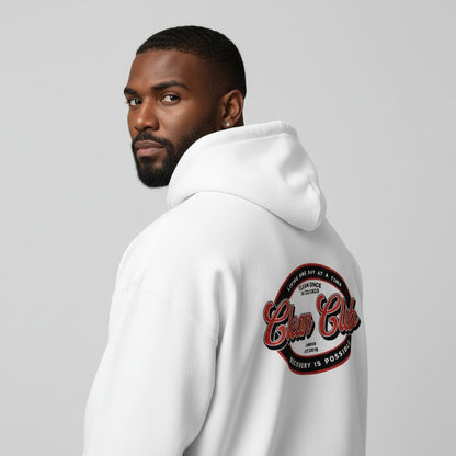 Clean Club Badge Unisex Zip Recovery Hoodie packaging detail (view 18)
