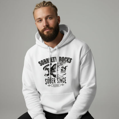 Sober Since Recovery Hoodie side view (view 36)