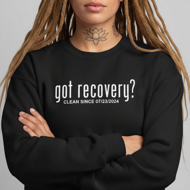 Got Recovery Women's Sobriety Recovery Hoodie graphic detail (view 4)