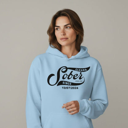 Sober Since Recovery Hoodie side view (view 46)