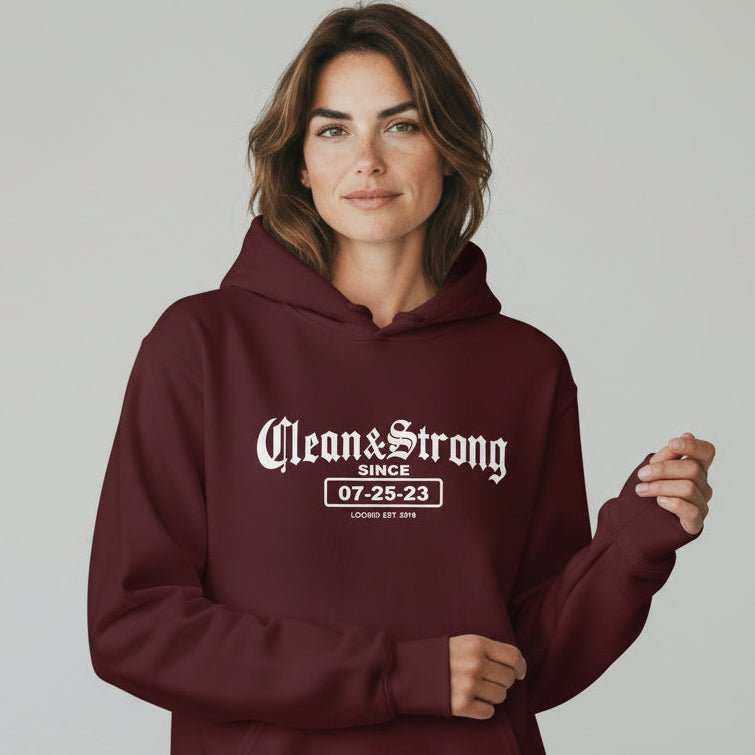 Old School Clean & Strong Recovery Hoodie product photo (view 10)