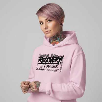 Recovery Is Possible for Women Recovery Hoodie lifestyle view (view 5)