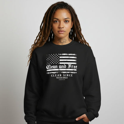 Clean Since Recovery Recovery Hoodie flat lay styled image (view 3)