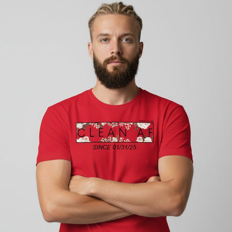 Since Date Men's Sobriety Sober T Shirt featuring the design (view 21)